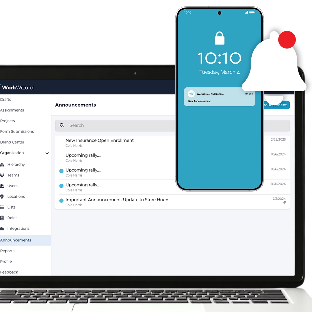 WorkWizard Announcements